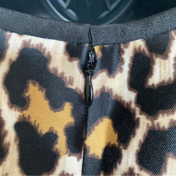J. Crew Animal Print Sleeveless Dress Size 4 - Picture 8 of 15
